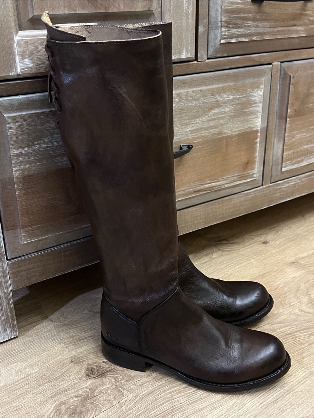 BED STU Manchester Distressed Leather Riding Boots BEDSTU Size 8